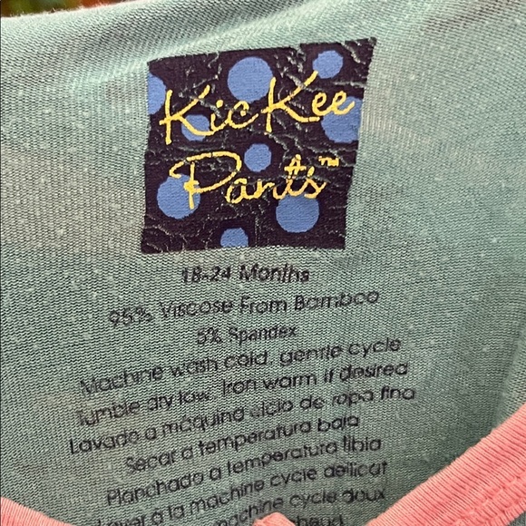 Kickee Pants Blue and Pink ice skates Kids Footie - Picture 7 of 10